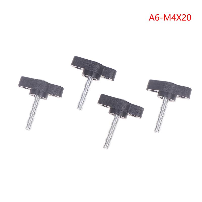 4Pcs 304 Stainless Steel Thumb Screws M4 Z-Shaped Handle Bolt Hand Knob Mechanically Adjustable Thumb Butterfly Wing Screws