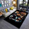 "Rap Music Legends Art Style Black Area Rug for Living Room Decor" Suitable for Use As an Anti-slip for Living Room Bedroom Sofas