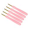 5pcs Punch Needle Ergonomic Handle 5.0mm Punch Needle Pen for Sewing Embroidery Craft Pink