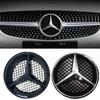 Hrmfq5 For Mercedes Benz 3D ABS Car Front Grille Badge for Mercedes Benz W204 W204 C180 C200CGI C200KC230 C260CGI C300 Star Logo Grid H