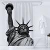 American Style Statue of Liberty Printed Shower Curtain Bathroom Curtains Home Decor Waterproof Polyester Fabric with Hooks