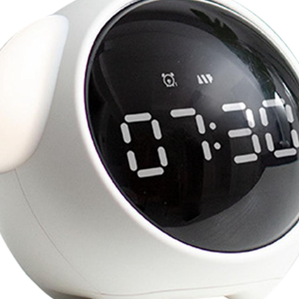 Alarm Clock Expression Clock Cute Dog Shape Multifunctional LED Digital Alarm Clock Voice Activated Night Light LED Alarm Clock