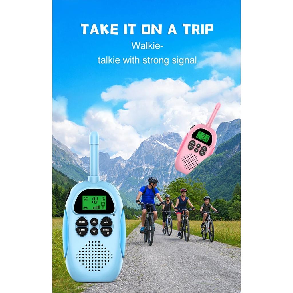 2er-Pack Walkie-Talkies für Kinderspielzeug, wiederaufladbarer Akku, Walkie-Talkie, 22 Kanäle, 2-Wege-Radio, 3 km lange Reichweite, für Kindergeschenke