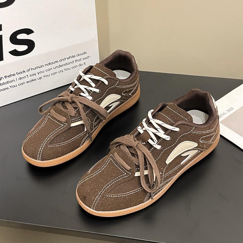 

Super soft retro German training shoes women 2025 autumn viral trends flat-soled soft-soled Forrest Gump shoes lightweight sports running shoes 35