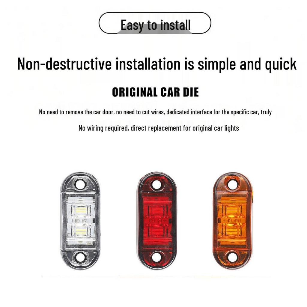 High-Brightness LED Truck & Trailer Side Signal Light 12V-24V