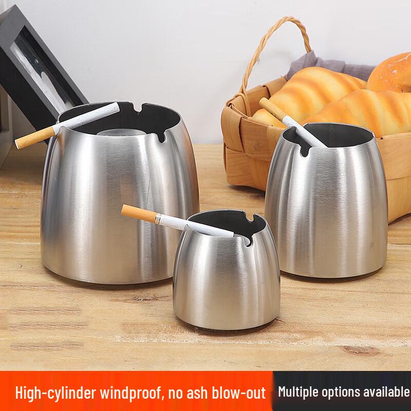 Anyi Stainless Steel Windproof Ashtray