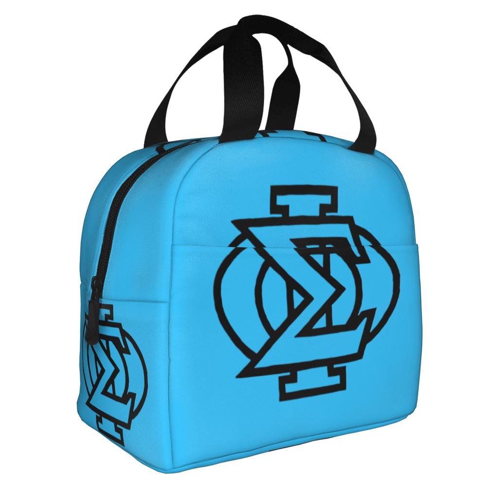 American College Fraternity Sigma Phi Society Insulated Lunch Tote Bag for Women 1827 Resuable Thermal Cooler Bento Box School