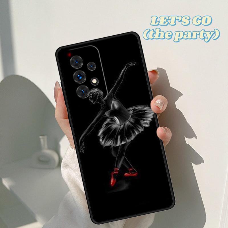 Ballerina girl Pointe Ballet Slippers Shoes case For Samsung Galaxy A42 A31 A40 A51 A71 A32 A80 A91 A52 A72 A20e A50 A70 A11 A12