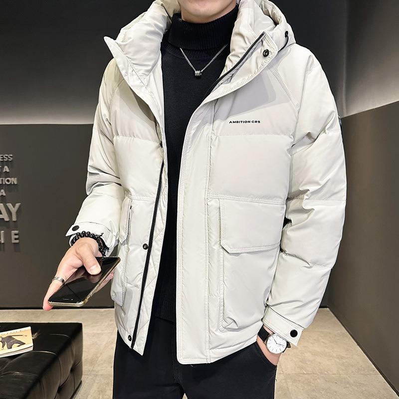 Outdoor Mountain Tide Brand Hooded Down Jacket Can Be Opened Twice To Keep Warm and Thickened Bread Jacket Men