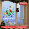 Santa Claus Holiday Window Cling Stickers: Christmas Atmosphere Decoration for Glass Doors