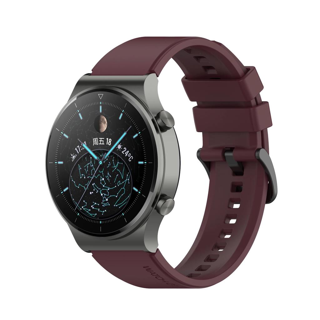 22 mm offisielt silikonbånd for Huawei Watch Gt 2 GT 3 Pro Sportsklokkebånd for Huawei Gt2 GT3 Pro håndleddsstropper Bytt ut armbånd