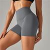 Auroth Sexy Elastic Yoga Shorts Women Biker Sports Shorts High Waist Fitness Workout Shorts