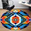 1pc Geometric Pattern Carpet, Round Non Slip Durable Large Size Office Carpet, Suitable for Office