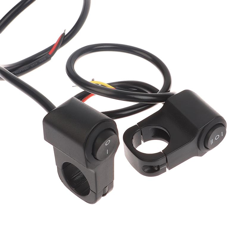 Univerzální Motocyklový Řídítkový 1/2 Rychlostní 3polohový Přepínač Zap/Vyp Mini Pracovní Světla Světlomety Bodová Světla Ovládací Přepínač Moto Nářadí