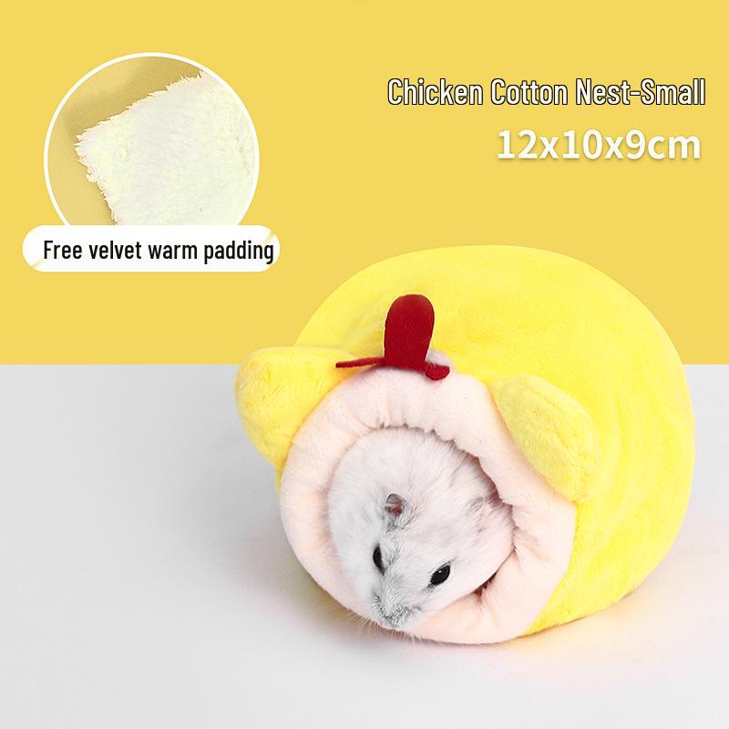 Warm Cotton Nest for Hamsters and Mice - Winter Sleeping Bag House