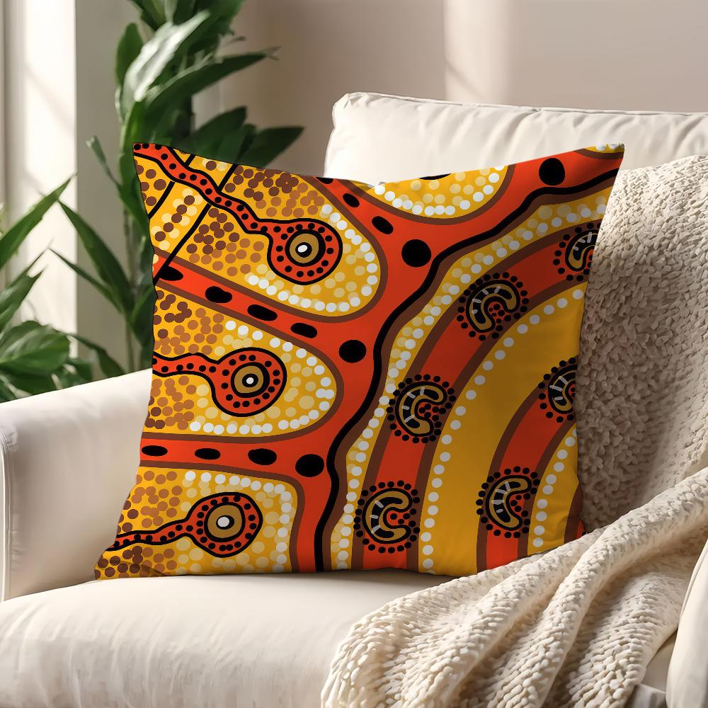 Australian Aboriginal Art cushion cover For Pillow Printing Sofa Decoration Home Car Room Coffee Shop Office Nordic Simplicity