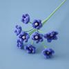 Cute Stars Crochet Flower Knitted Flower Finished Handmade Flowers  Artificial Plant Wedding Party Home Decor Friends Gift
