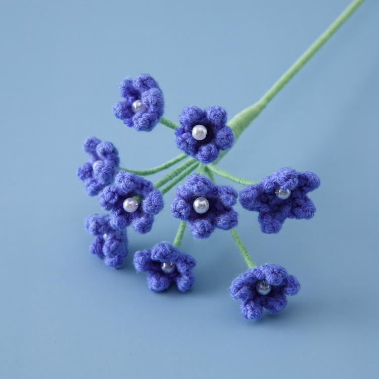 Cute Stars Crochet Flower Knitted Flower Finished Handmade Flowers Artificial Plant Wedding Party Home Decor Friends Gift