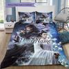 Epic Ancient Battle Custom Name Pattern Bedding Quilt Set Quilt Cover Pillowcase Home Birthday Gift(1 * duvet cover + 2 * pillowcase, without core)