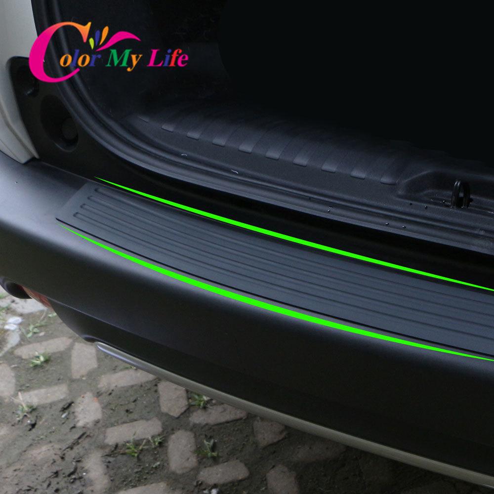 Carbon Fiber Car Rear Guard Bumper Protector Trim Cover Sticker for Chevrolet Cruze Trax Captiva Aveo Malibu