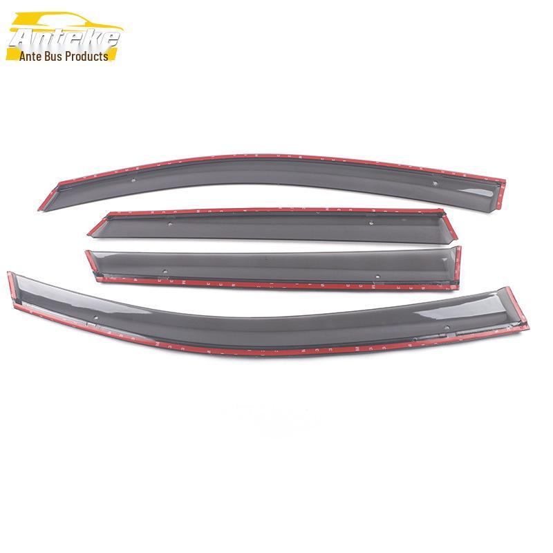 Deflectoare de ploaie cu bandă de plastic strălucitoare pentru 15 modele Captur - Ornament exterior vizor de soare din plastic PS