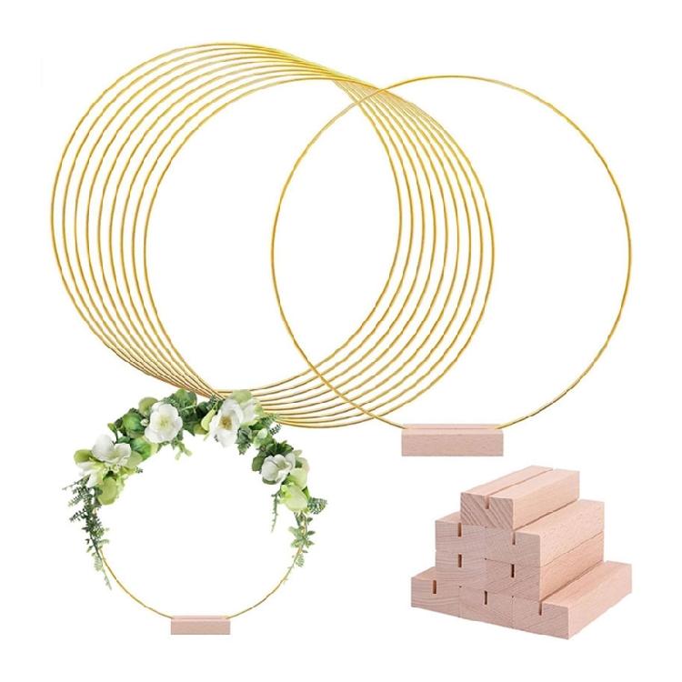 12 Zoll Eisen Blumenkranz Ringe Ring für Feiertags-Heimdekoration Festivalzubehör