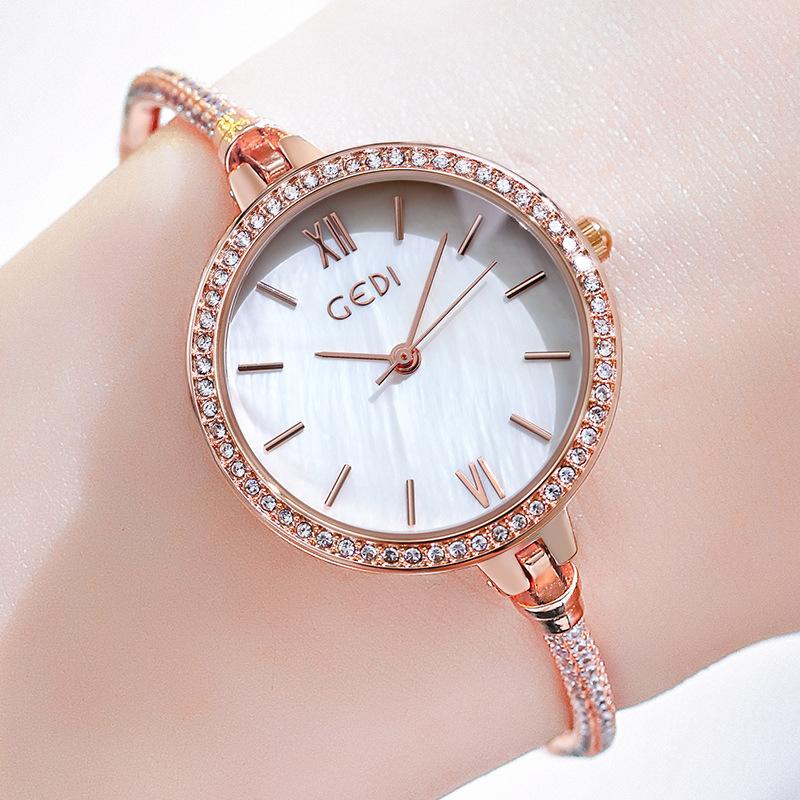 Uhr Damenstil Armband Klein Einfach Trendig Temperament Damen Wasserdichte Quarz Uhr