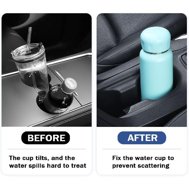 Car Cup Holder Limiter,Silicone Anti Shake Car Coasters for Cup Holders,Universal Self-Adhesive Car Cup Holder erts Stabilizer Car Accessories