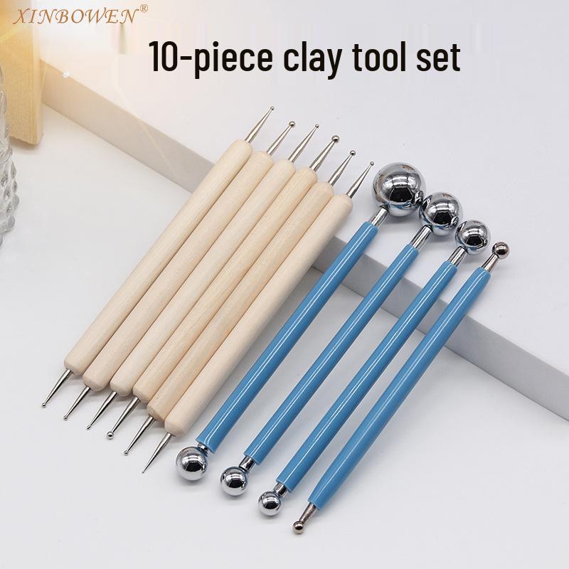 Double-Headed Indentation & Dotting Pen for Clay and Nail Art