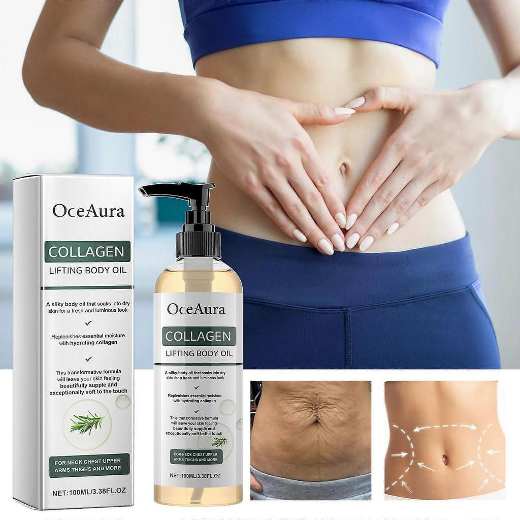 Kollagen Lifting Körperöl - Feuchtigkeitsspendendes & Straffendes Massageöl für Arme, Bauch & den ganzen Körper - 100ml