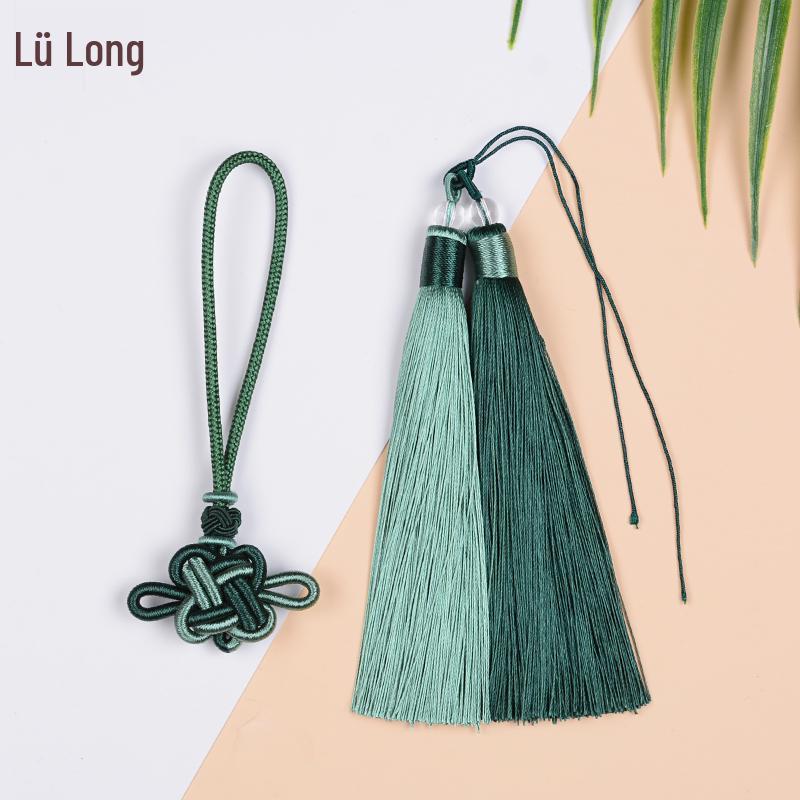 Handwoven Red Chinese Knot Tassel DIY Kit - Small Pendant