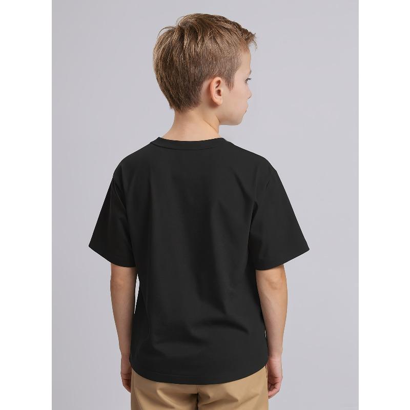 European sizes 6-7 Years Age 6 Now 7 Funny Print T-Shirt Short Sleeve Round Neck Casual Summer School Play Outfit Durable Tee with Age