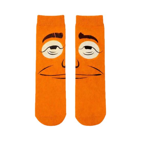 

1 пара кумедних шкарпеток з виразами Осінь Зима Вологовідвідні Дихаючі Шкарпетки до середини гомілки Чоловіки Жінки Еластичні Спортивні Повсякденні Шкарпетки A