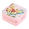PU Special Shaped Butterfly Diamond Jewelry Case Mosaic Craft Set Diamond Painting Jewelry Display Box for Necklaces Earrings