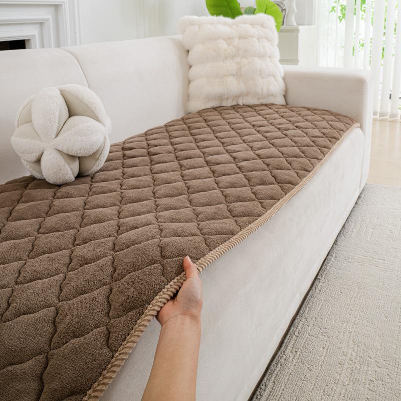 Plush Thickened Non-slip Sofa Cushion Mat for Autumn/Winter