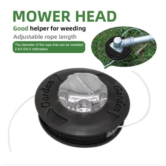 Cap de Tuns cu Fir Dublu Cap de Tuns Iarbă din Aliaj de Aluminiu Cap de Tuns Universal de Rezervă pentru Majoritatea Trimmerelor pe Benzină