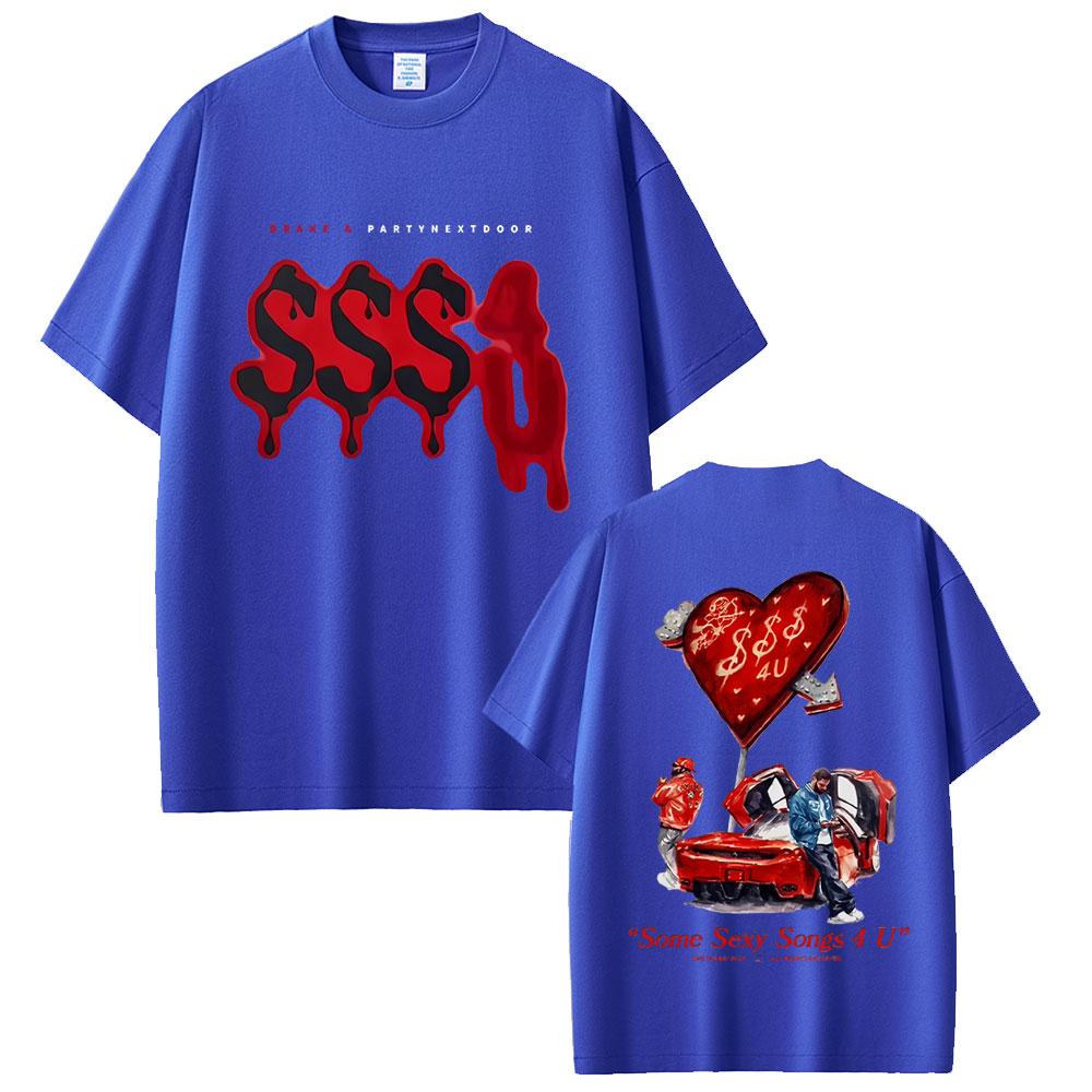 Hot Sale PARTYNEXTDOOR Drake Some Sexy Songs 4 U SSS4U New Album 2025 Tshirt Unisexs Women Hip Hop Fashion Oversized T Shirts