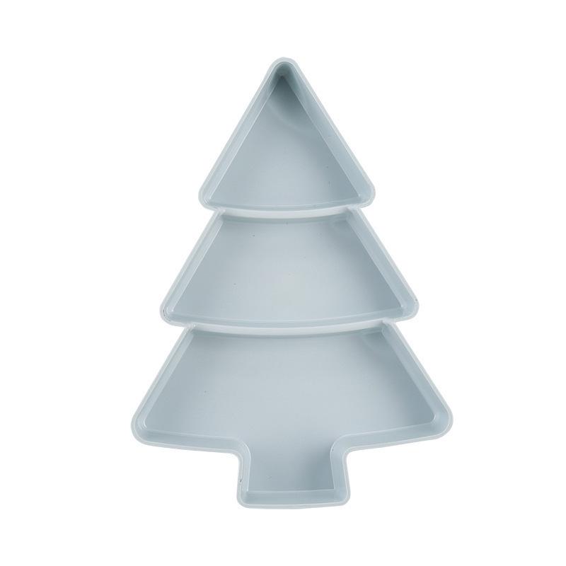 Cross-Border Creative Plastic Christmas Tree Snack and Storage Tray