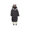 Nike Color Block Long Hooded Windbreaker Women Outerwear Black White DX9873-010