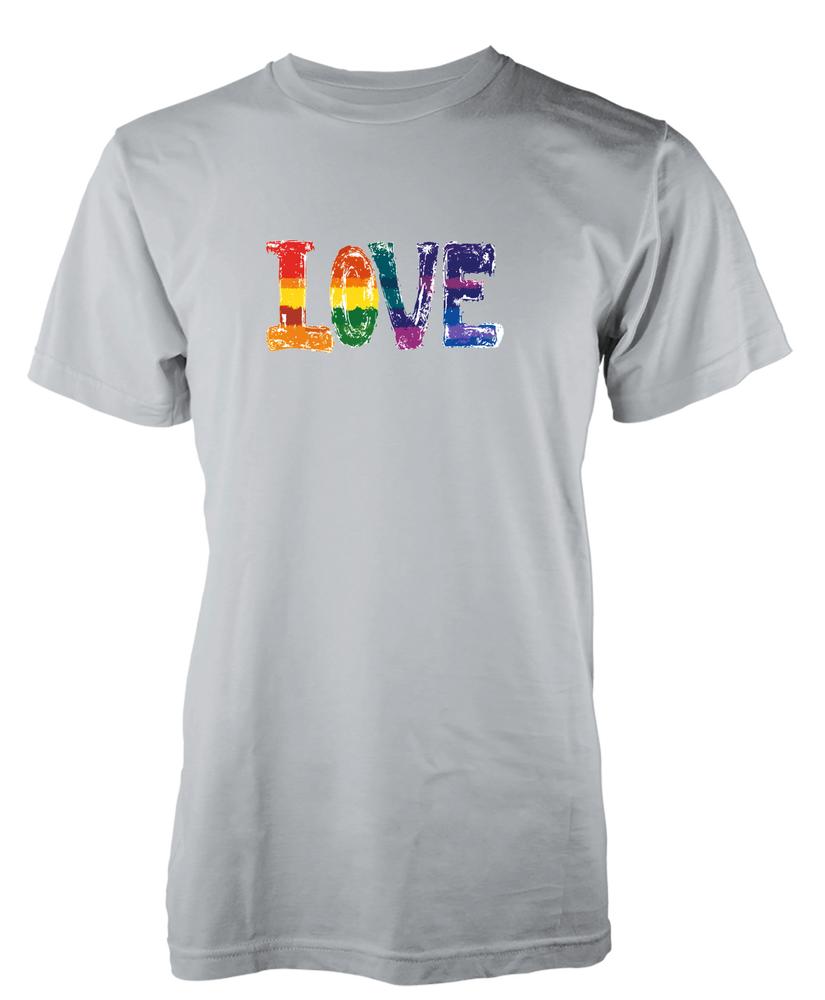 Bnwt Pride Love Word Equality Respect Rainbow Lqbtq Unique TShirt Adult Kids