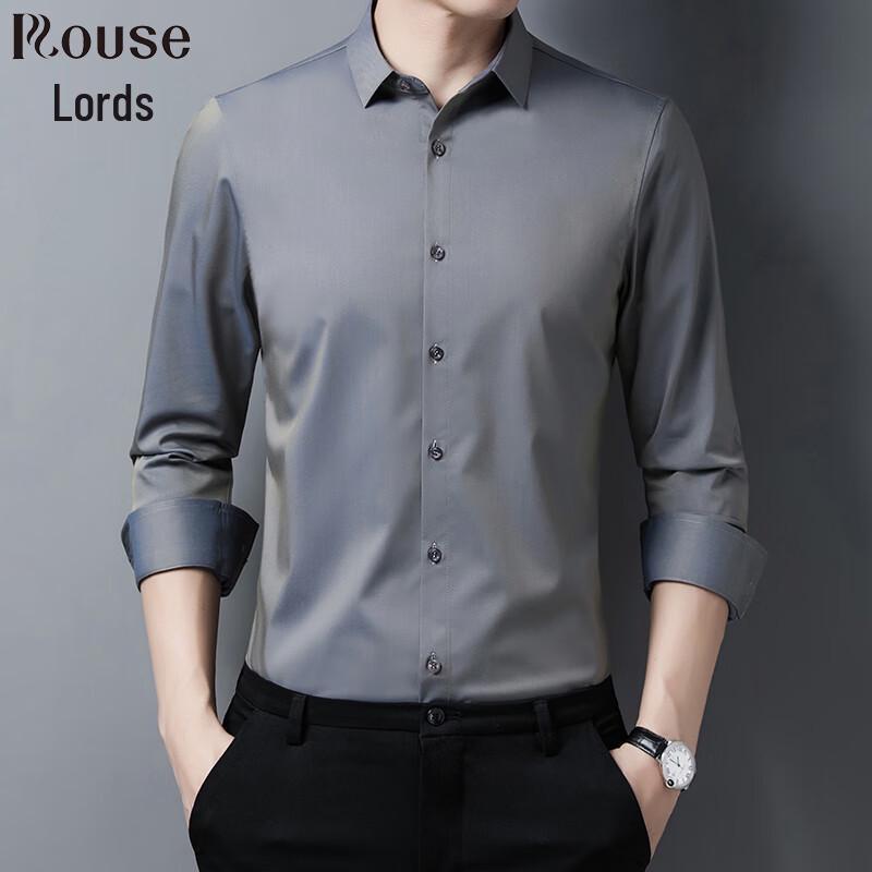 

Men s Draped Smooth Business Casual Long-Sleeve Shirt 3XL