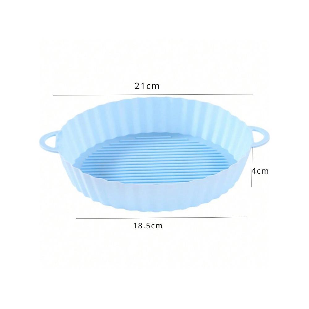 Silicone Mat Accessories Round Airfryer Inserts Heat Resistant Silicone Pot For Air Fryer Reusable Air Fryer Basket Liners