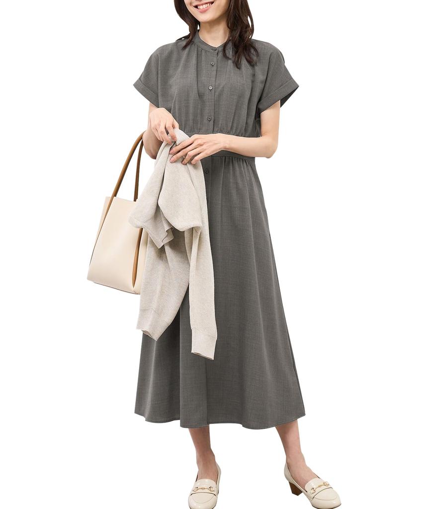 ROPE PICNIC French Dolman Charcoal Women's Dress, GDE15110, (06)