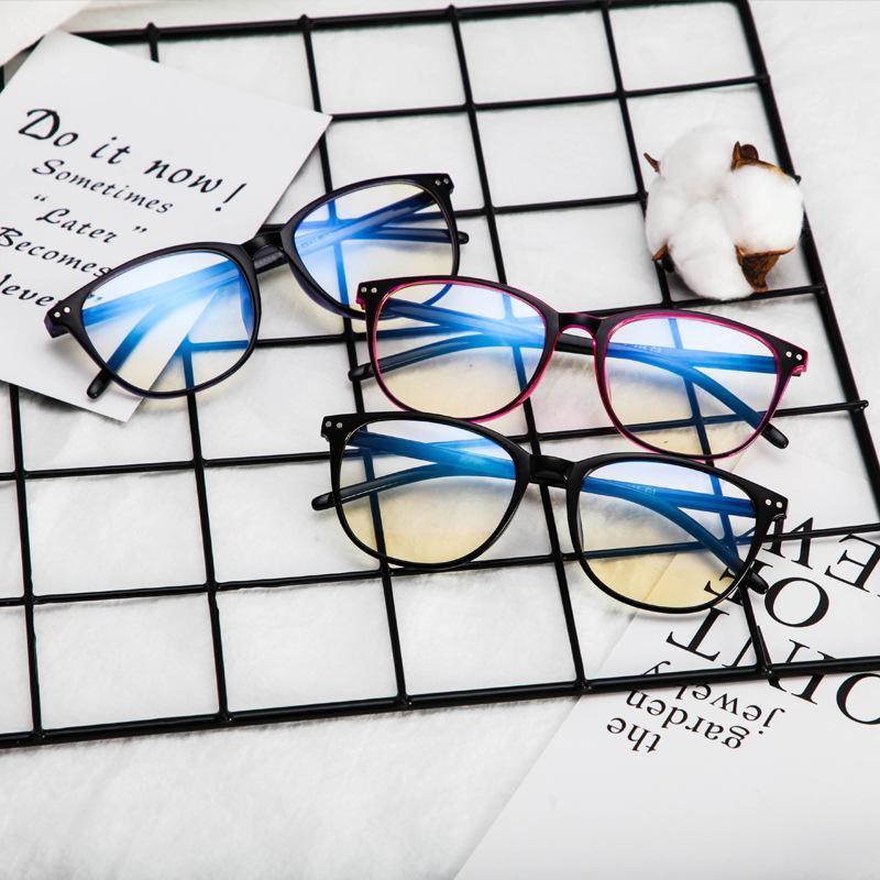 Trend Optical Glasses Frame Men'S Trendy Retro Myopia Frame Glasses Women'S Round Frame Anti-Blue Light Glasses