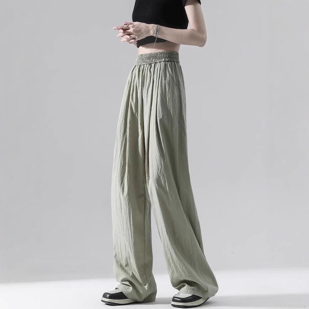 Drapey Wide Leg High Waist Summer Pants for Women - Slimming and Floor-Length, Yamamoto Style 2025
