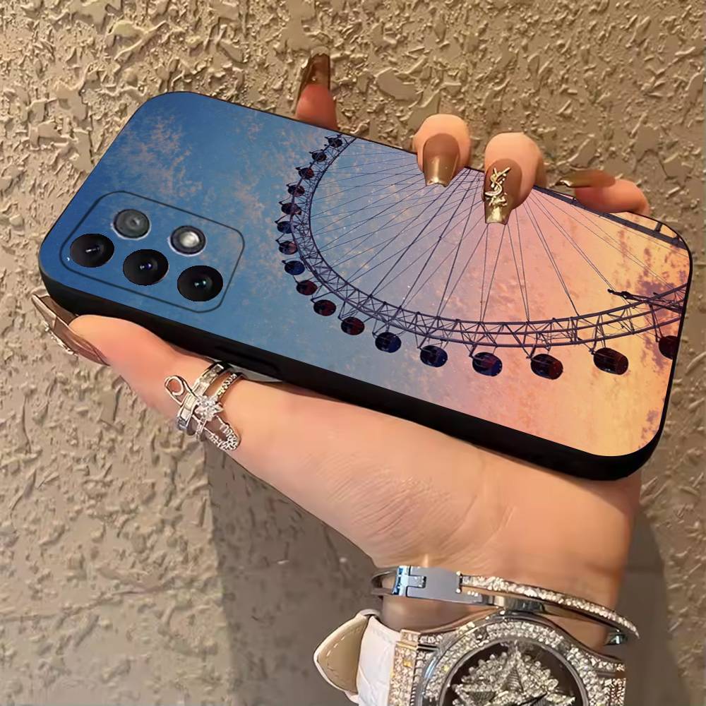 

Ferris wheel Phone Case For Samsung Galaxy A13,21s,22,31,32,52,53,71,80,A91 Soft Black Cover SamsungA21S