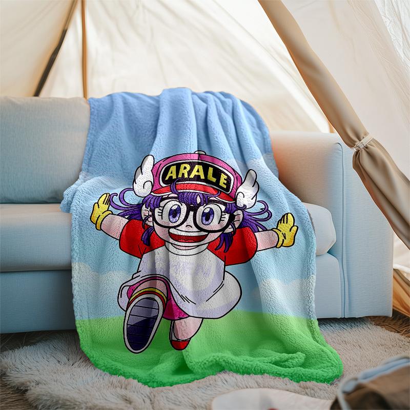 Arale Norimaki1 printed throw blanket—lightweight,soft,warm;versatile blanket for all seasons—perfect as &air-conditioning throw,nap blanket