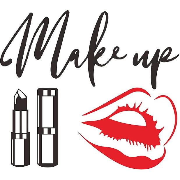 Girl Lips Beauty Salon Manicure Nail Service Art Wall Sticker Vinyl Decal Mural for Bedroom Dressing Table Living Room Home Decoration 23 X 18 In