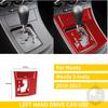 Red Carbon Fiber Whole Interior Stickers For Mazda 3 Axela 2010-2013 Car Accessories Dash Trim Gear Shift Console Cover Molding SW8