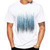 TEEHUB New Arrival 2019 Fashion Grunge Dripping Turquoise Misty Forest Print Men TShirt Short Sleeve ONeck Tops Hipster Tee